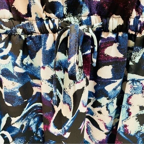 Torrid Blue and Black Sleeveless Ruffle Dress 1X NWT NEW! - Picture 2 of 9